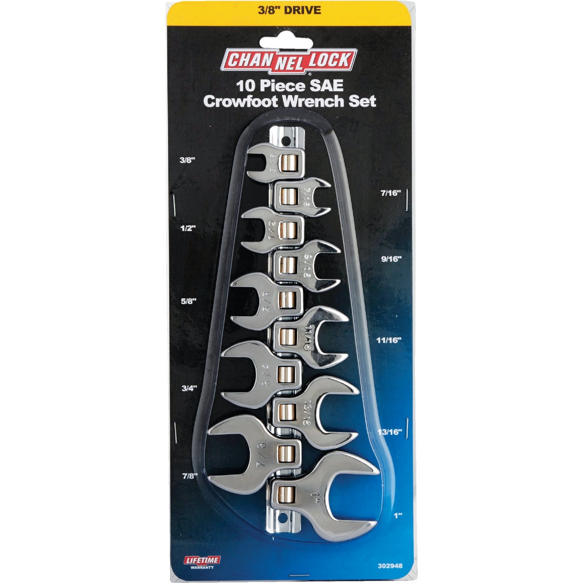 10PC CROWFOOT WRENCH SET