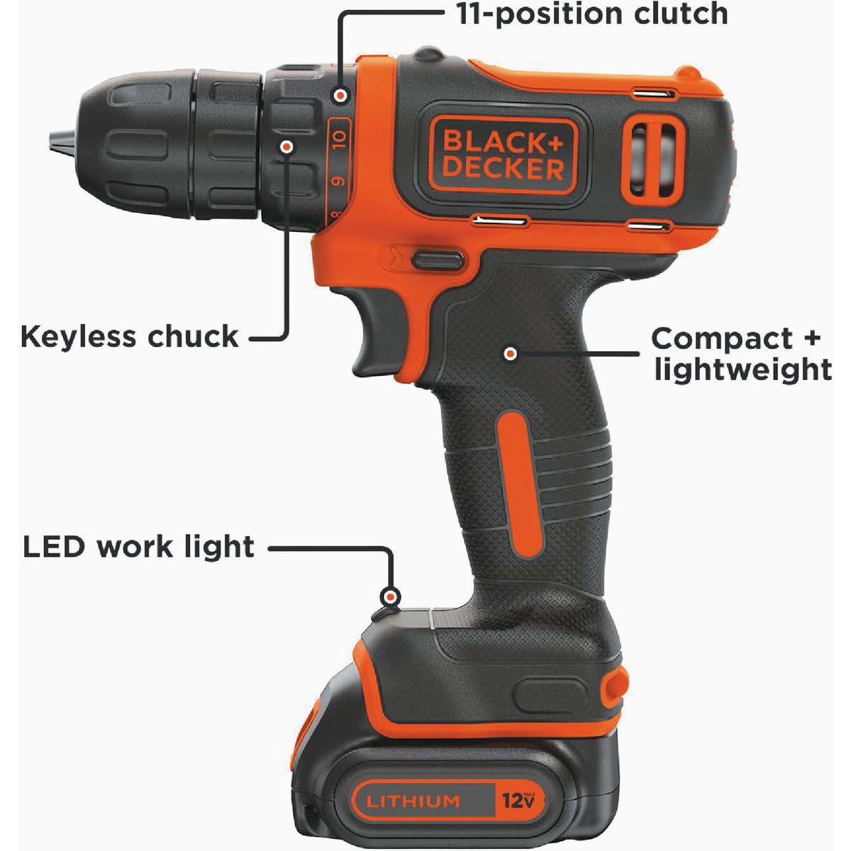 HPD12K-2 12 Volt Cordless High Performance Drill / Driver image