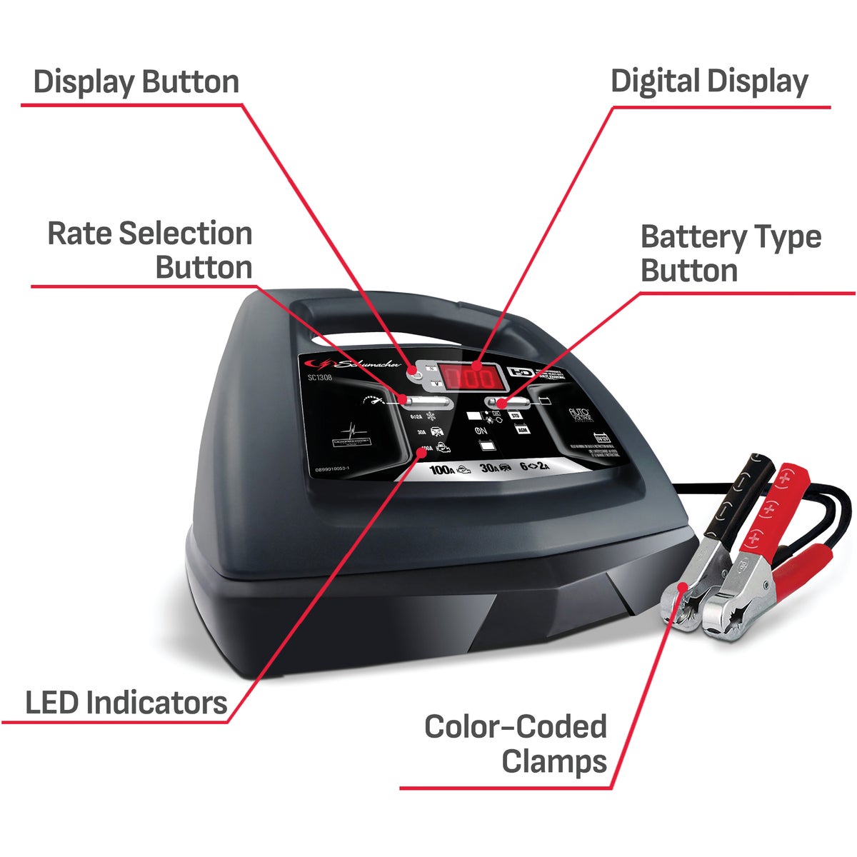 110 Amp Engine Start - 40 Amp / 20 Amp / 10 Amp / 4 Amp Continuous Charge Rates - Smart Battery Charger ™ image