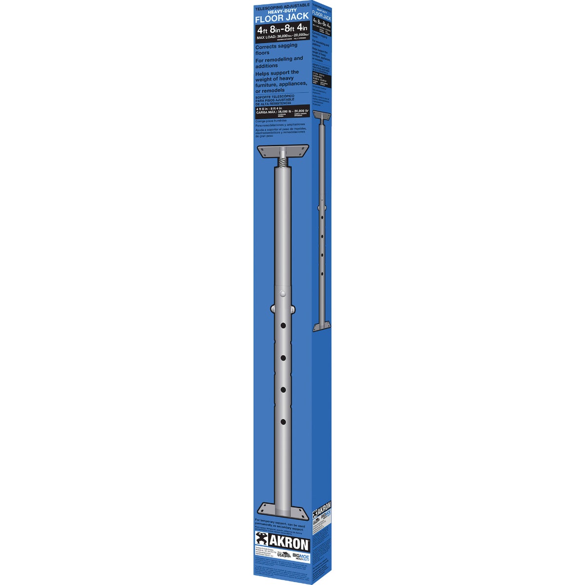 4'8"-8'4" HD FLOOR JACK - BIG MOE by Akron Products