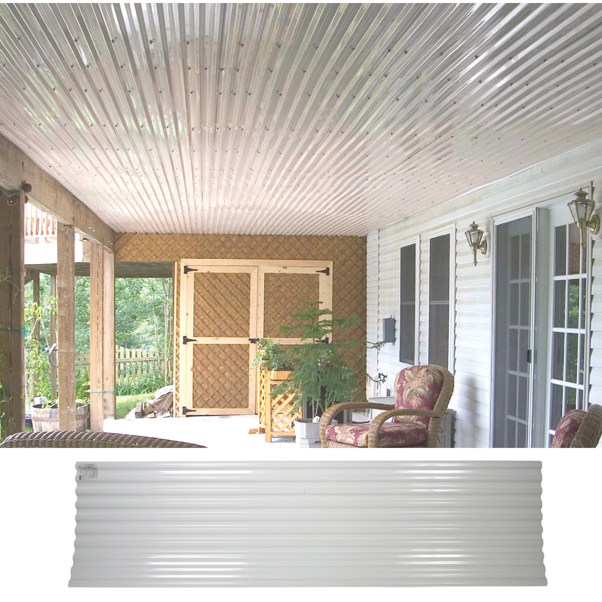 10' WHT CORRUGATED PANEL - 130121 by Ofic North America