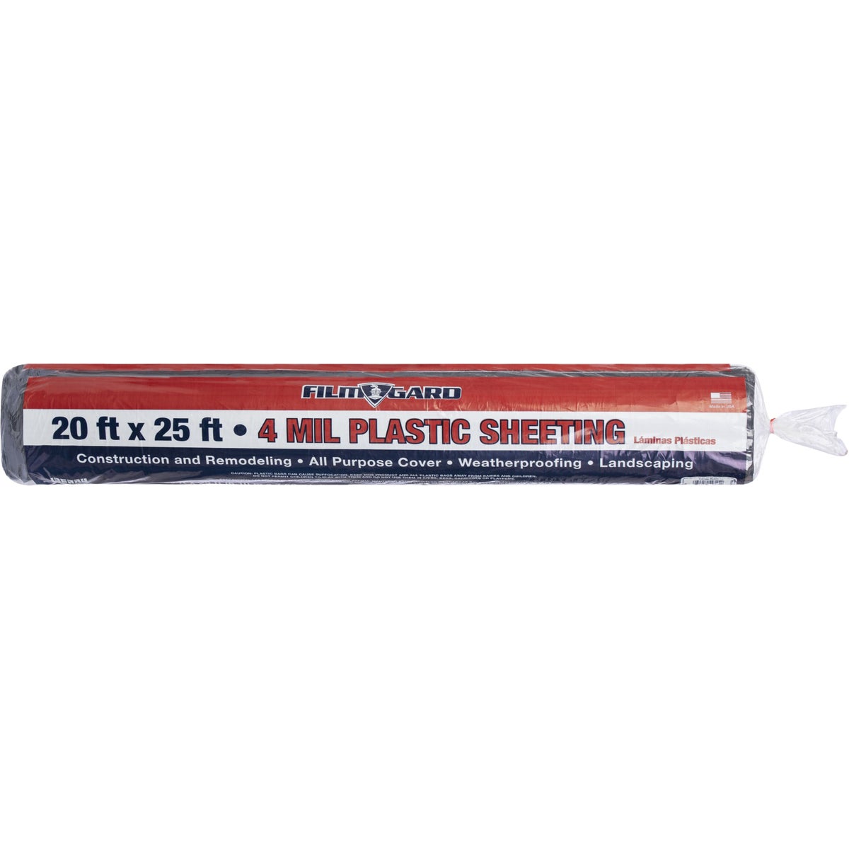 20X25 4MIL BLK POLY FILM - 626185 by Berry Plastics