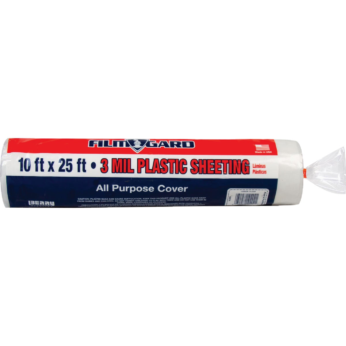 10X25 3MIL CLR POLY FILM - 626135 by Berry Plastics