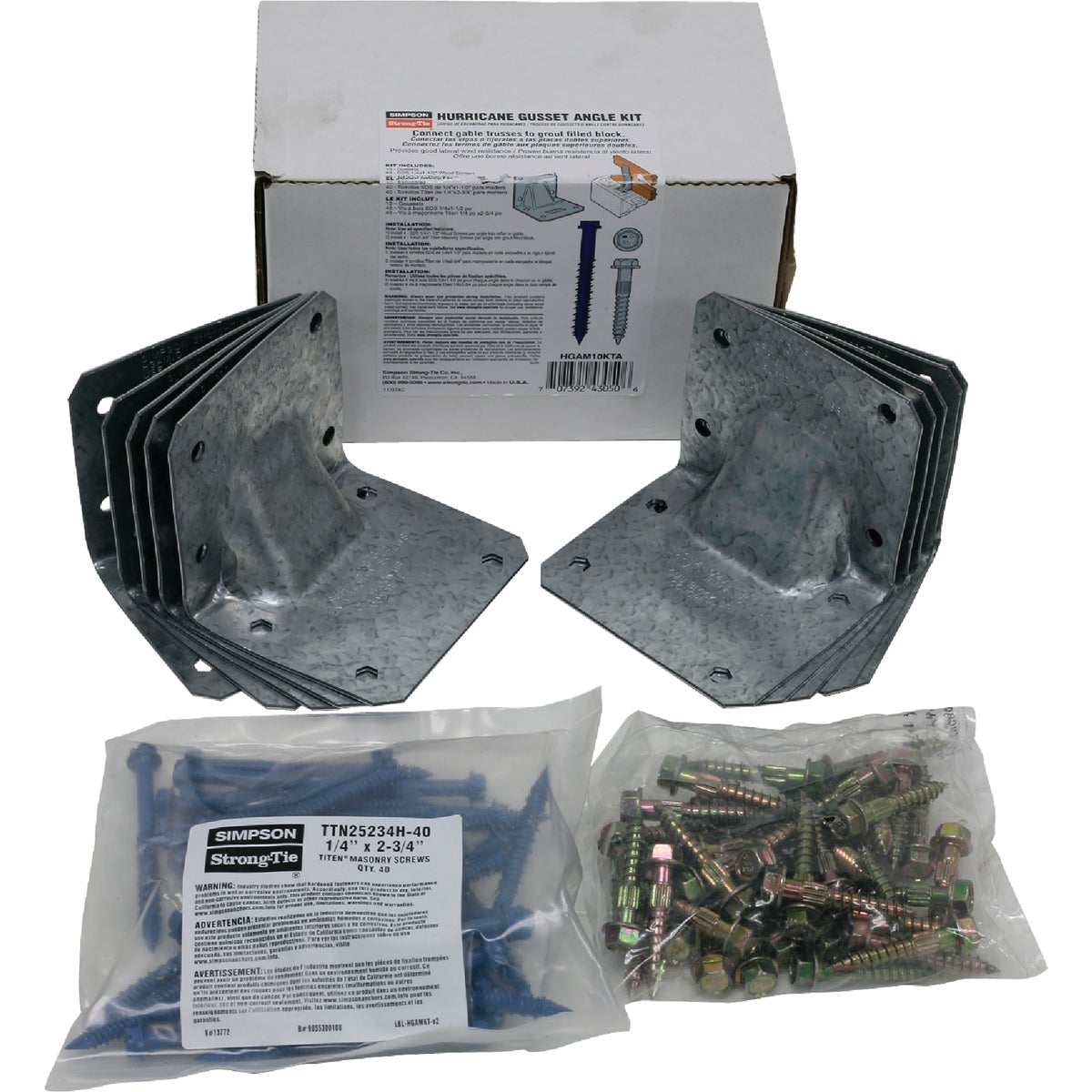 GUSET ANG HURCNE TIE KIT - HGAM10KTA by Simpson Strong Tie