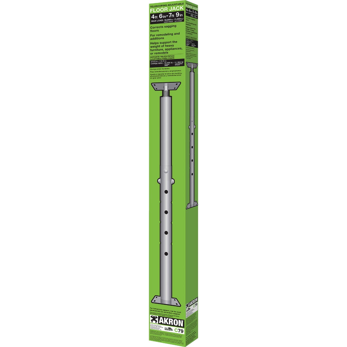 4'6"-7'9" FLOOR JACK - C-79 by Akron Products