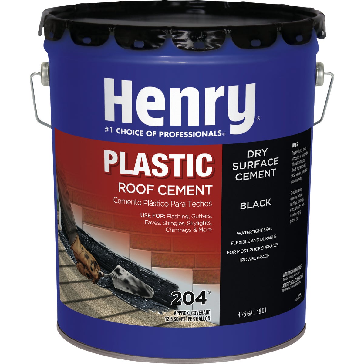 5GL PLASTIC ROOF CEMENT - HE204071 by Henry Company