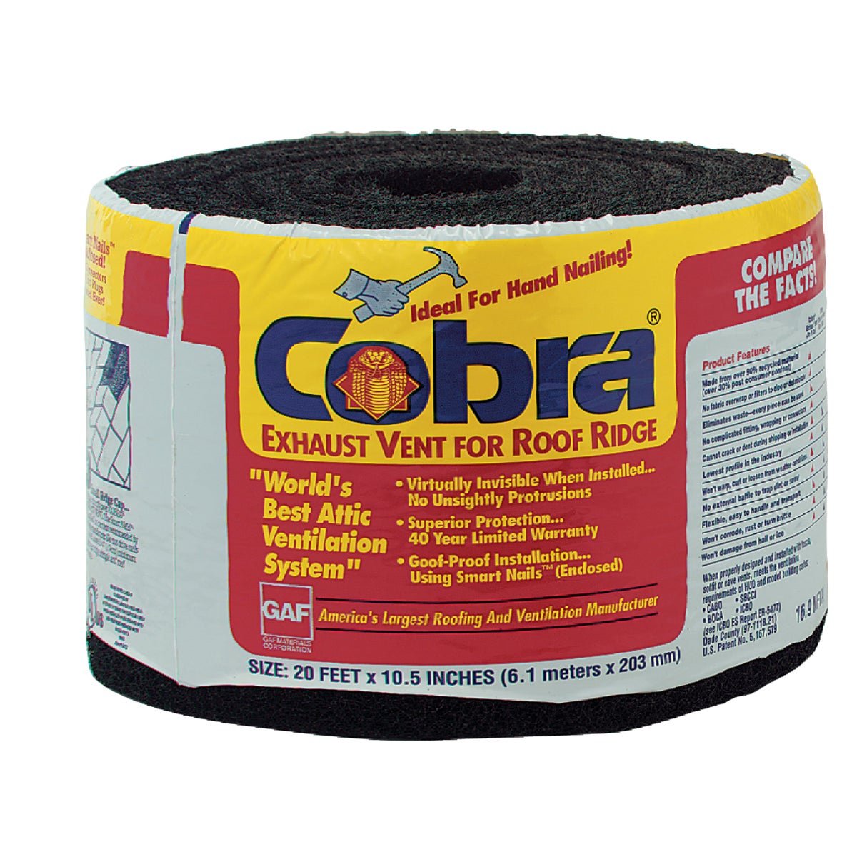 COBRA RIDGE VENT - 2000 by Gaf Materials Corp