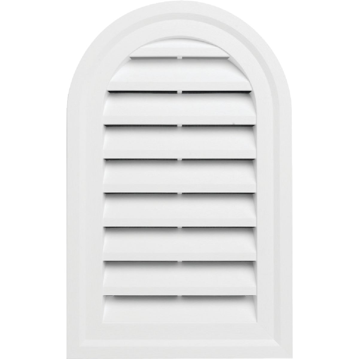 WHT RND/TOP GABLE VENT - RDTOPGV14 PW by Alcoa Home Exteriors