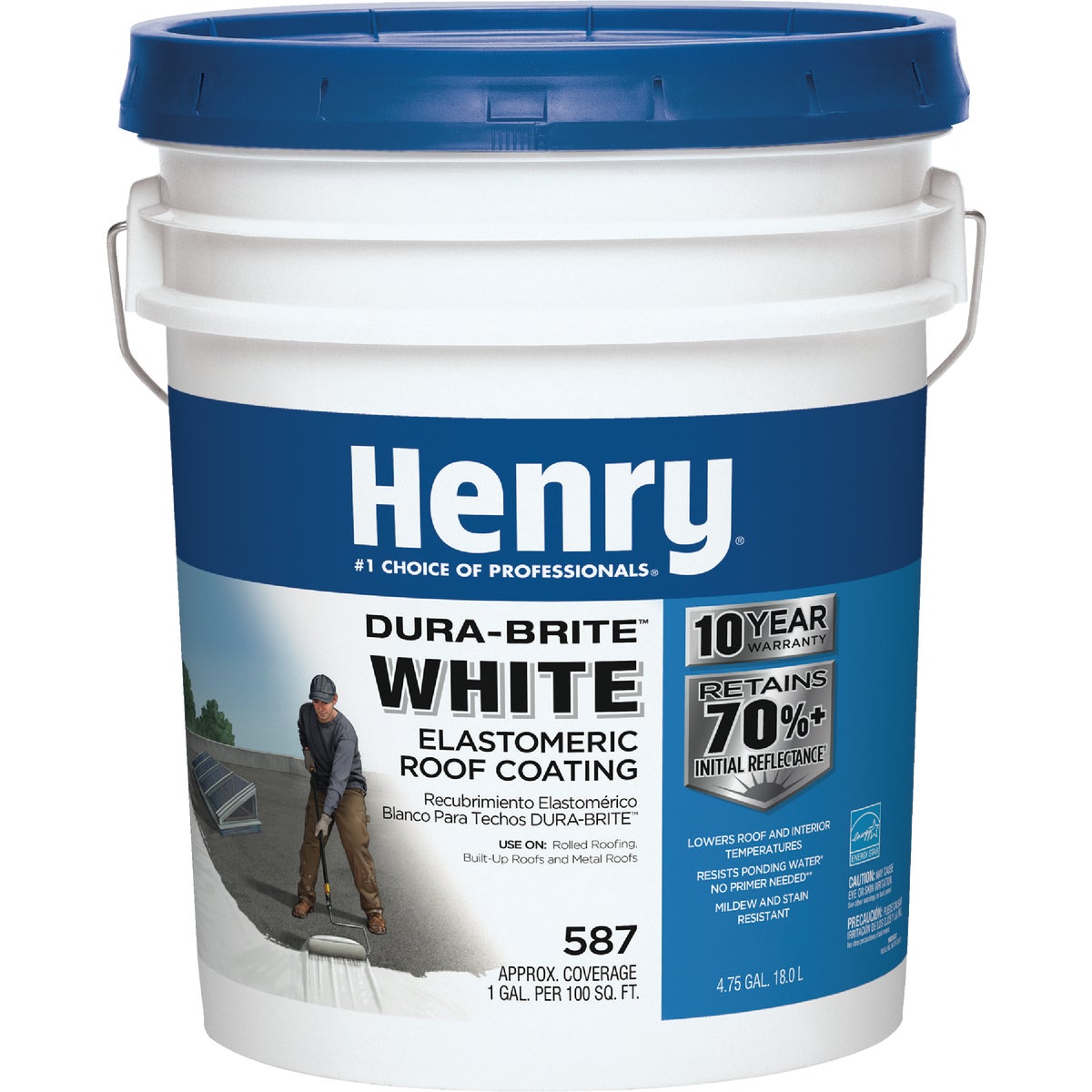 5GL WHITE ROOF COATING - HE587372 by Henry Company