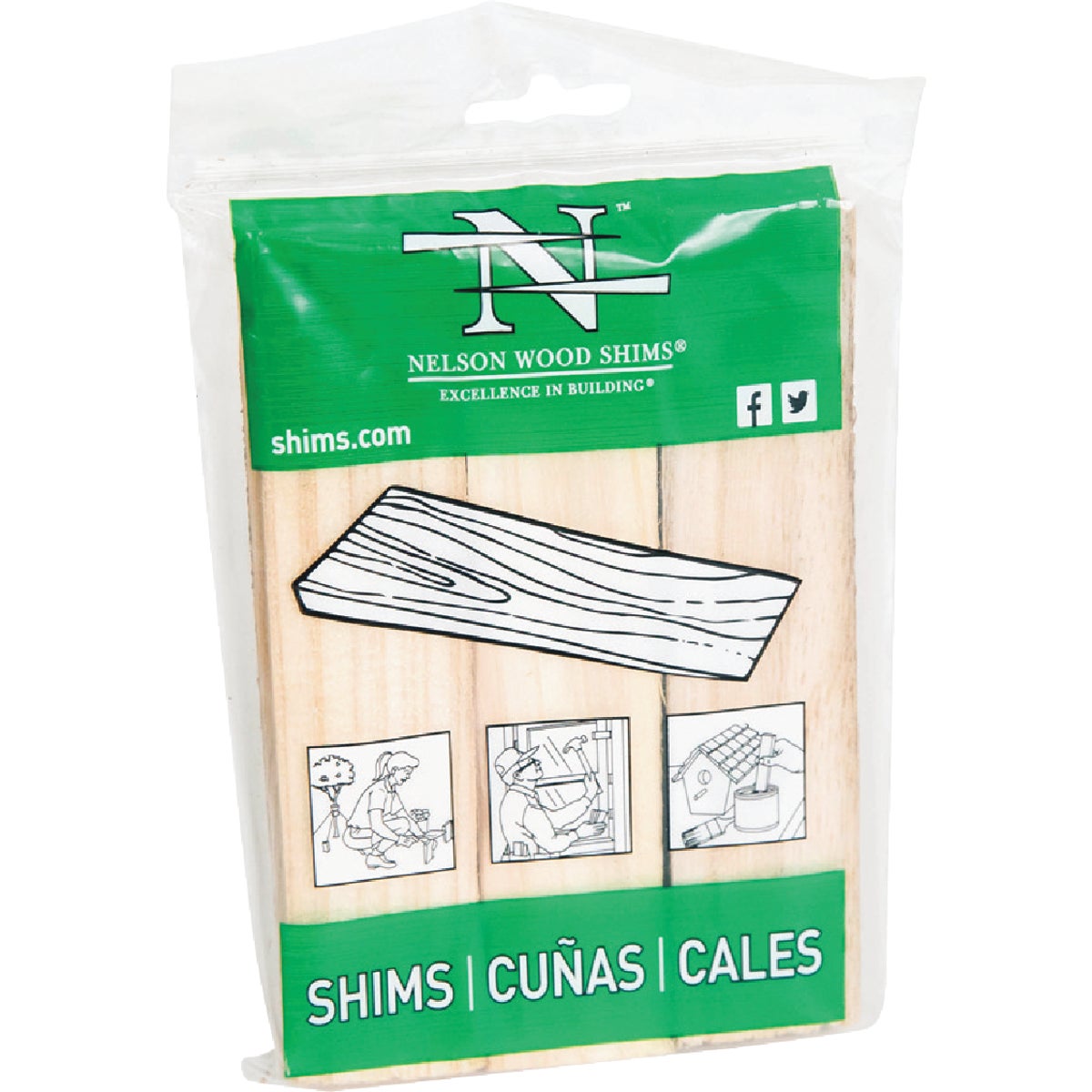 6" STRIP WOOD SHIMS - PSH6/9-72/56 by Nelson Wood Shims
