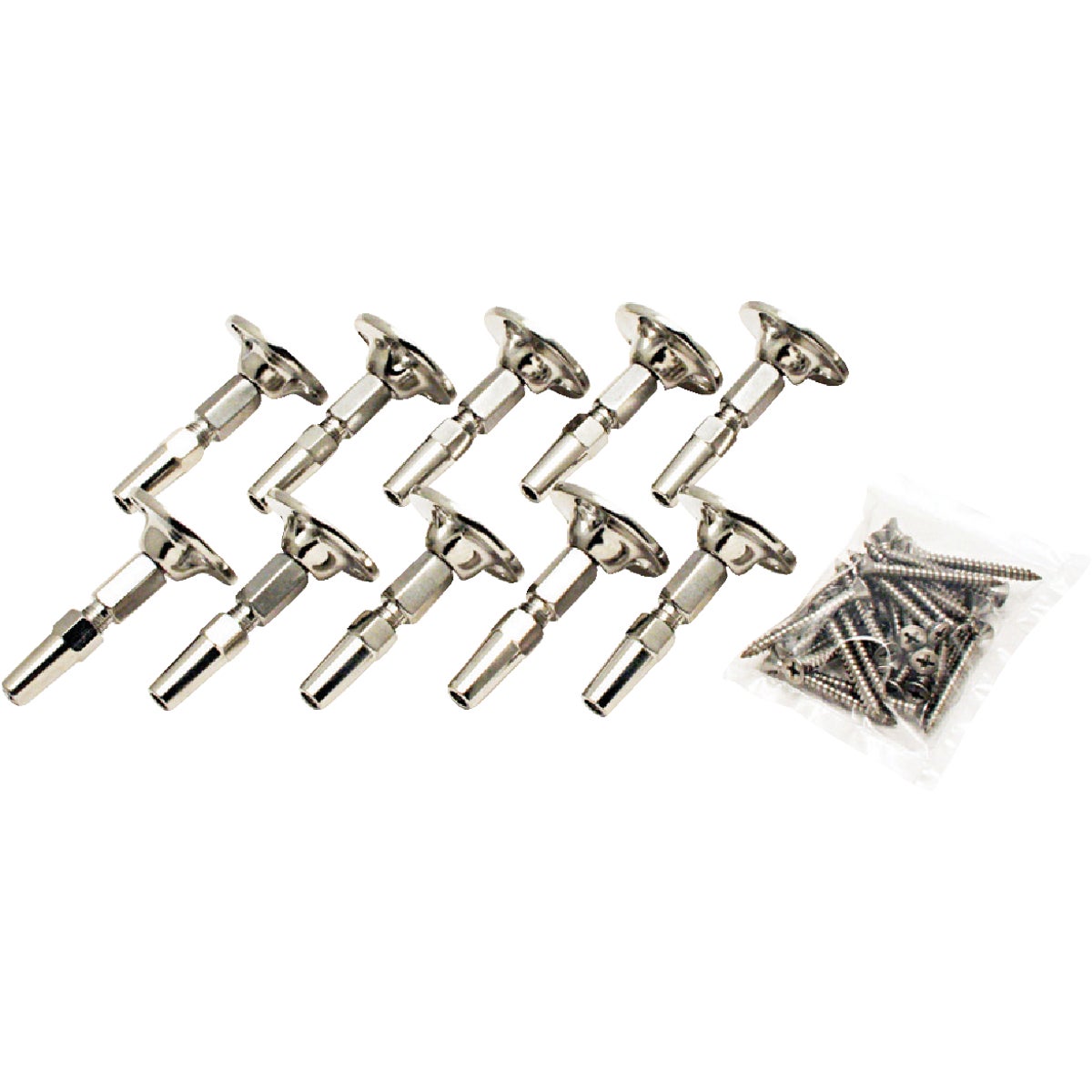 10PK RALEASY SWIVEL ENDS - C0981S104 by Atlantis Rail System