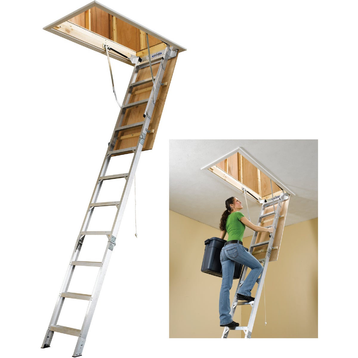 UNIV ALUM ATTIC LADDER - AH2210 by Werner Ladder