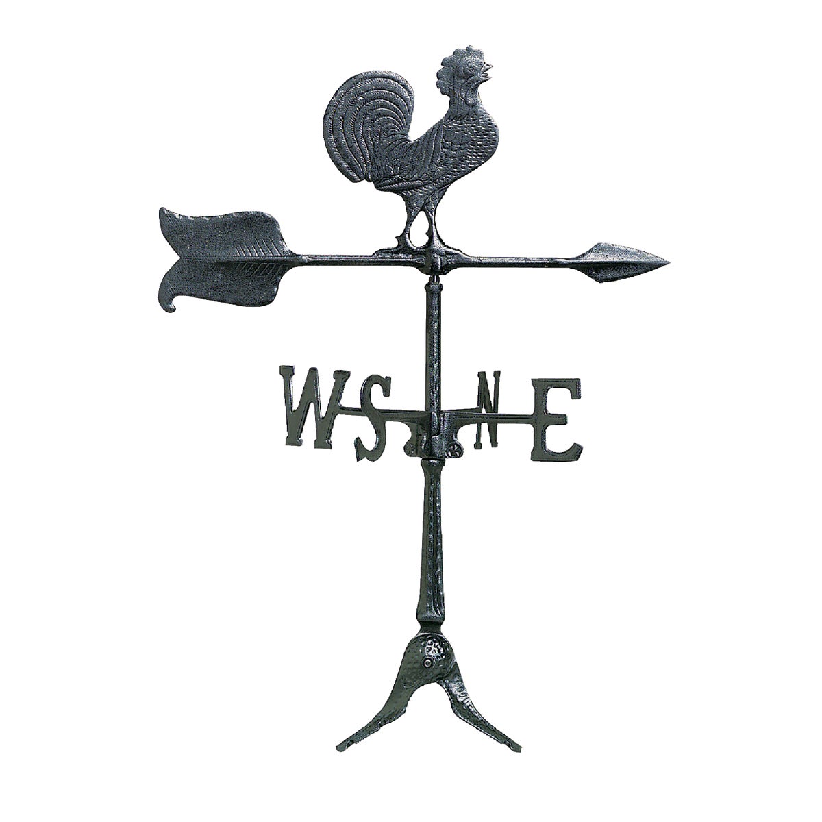 24" BLK ROOSTER WINDVANE - WV3-A-76SR-BKND by Whitehall Products