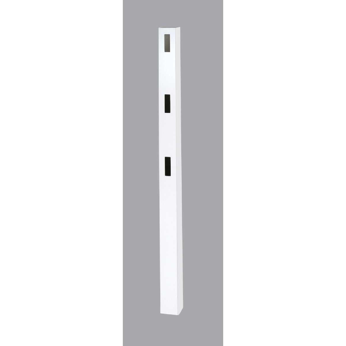 5X84 WHT 3-RAIL END POST - FW653E by Genova Bldg Products