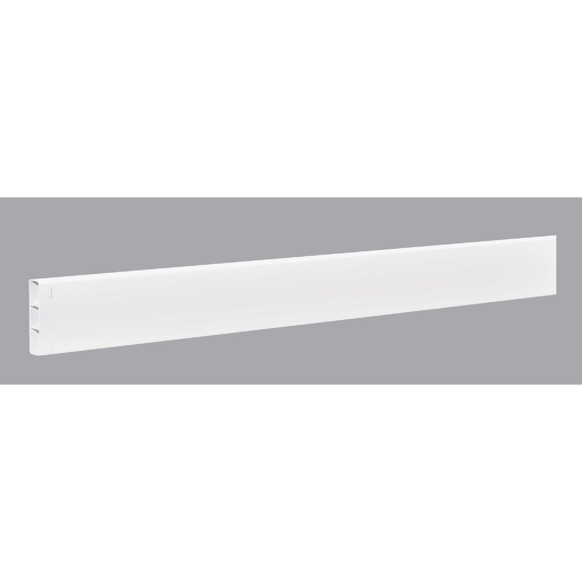2X6X96 WHT RIBBED RAIL - FW196B by Genova Bldg Products