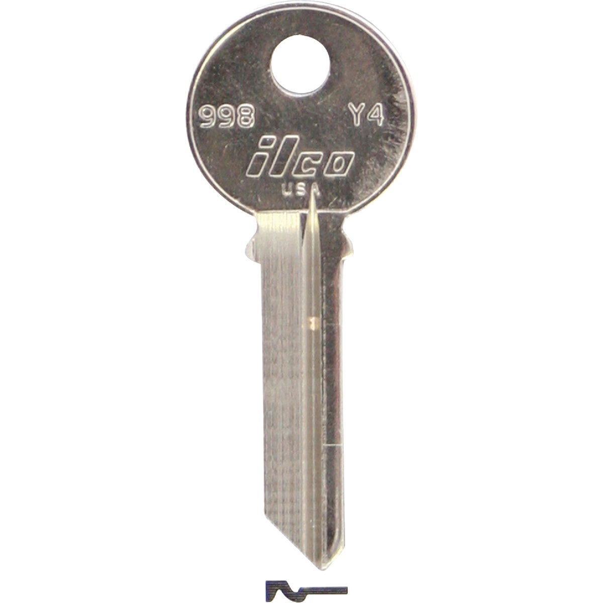 Y4 YALE DOOR KEY - 998 by Ilco Corp