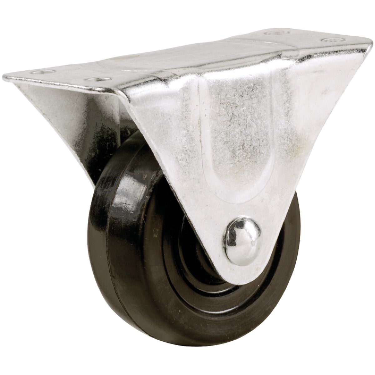 2" RUBBER RIGID CASTER - 9481 by Shepherd Hardware