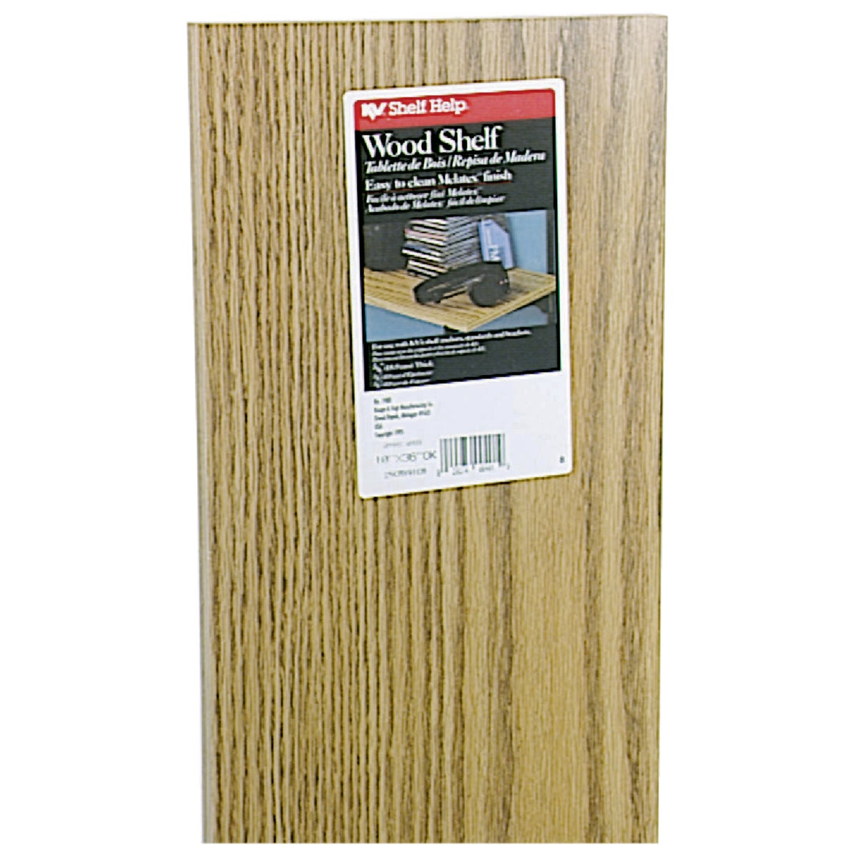 10X36 OAK SHELF - 1980OK by Knape & Vogt Mfg Co