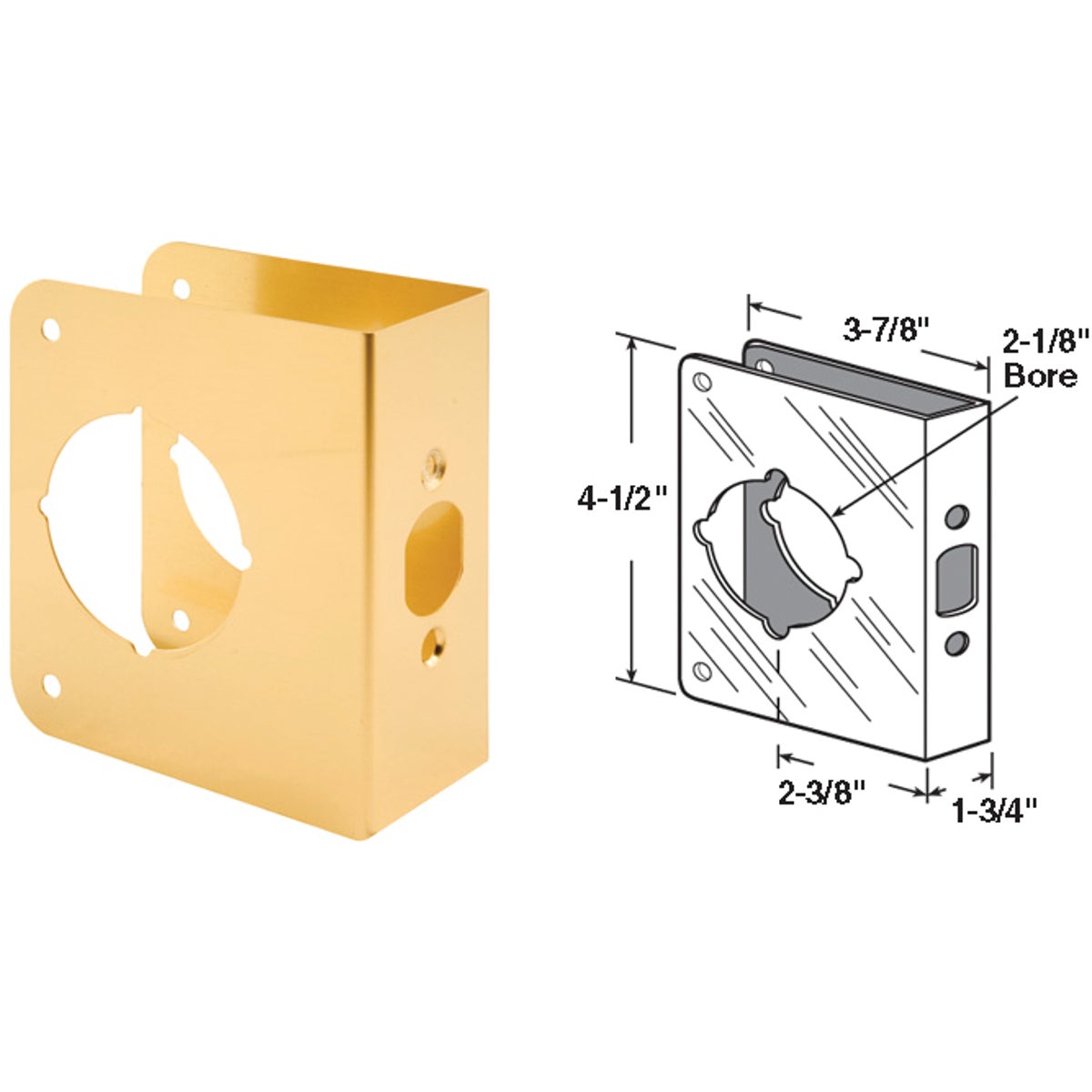 1-3/4 2-3/8 REINFORCER - U 9556 by Prime Line Products