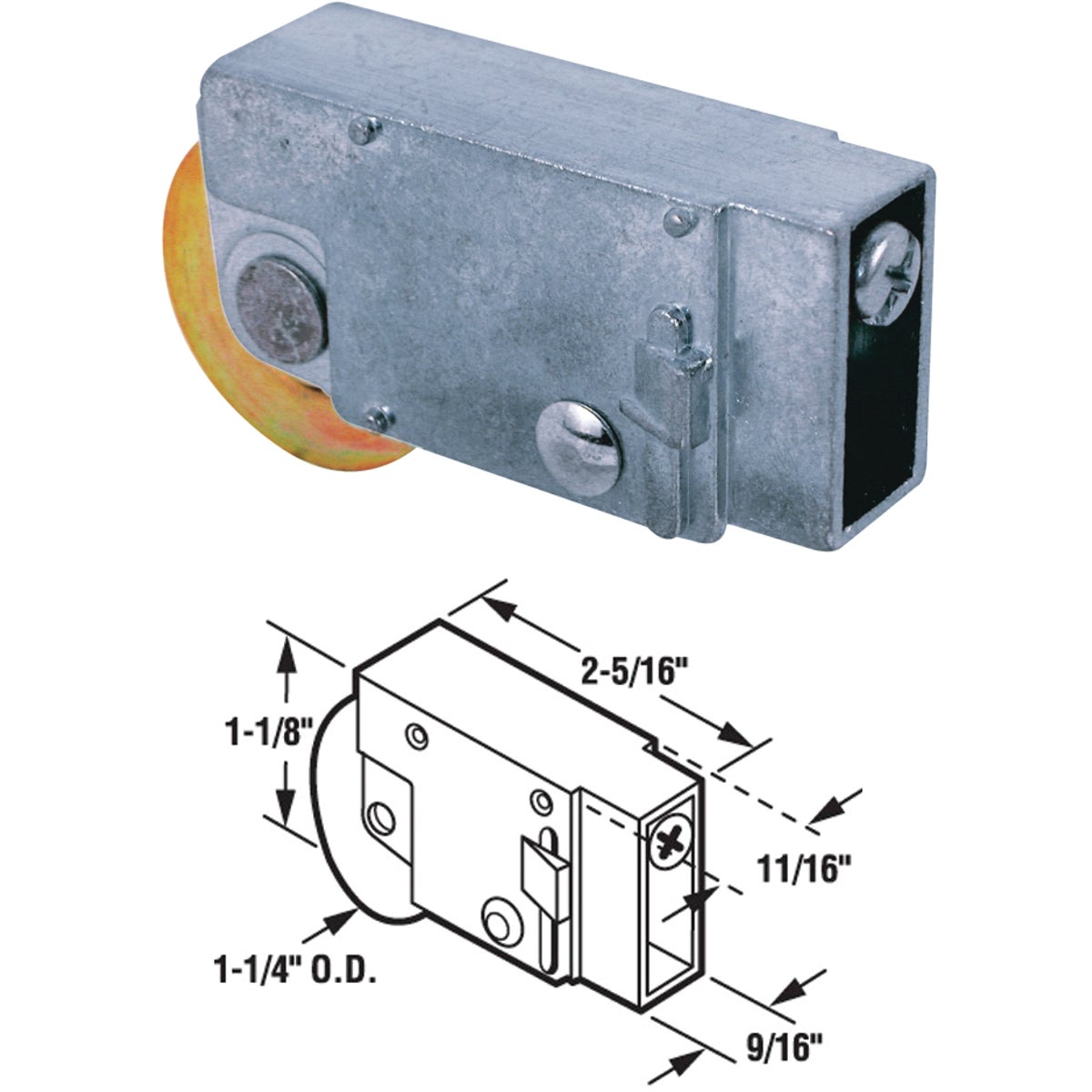 PATIO DOOR ROLLER - 131973 by Prime Line Products