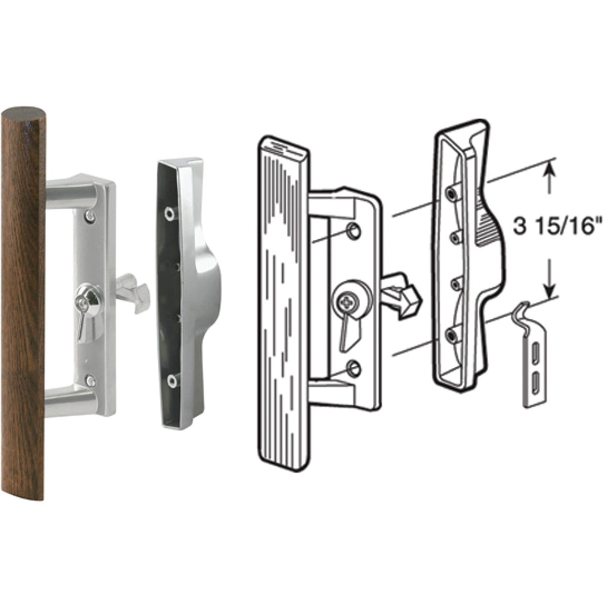 Patio Lockig Dr Assembly - 14186 by Prime Line Products