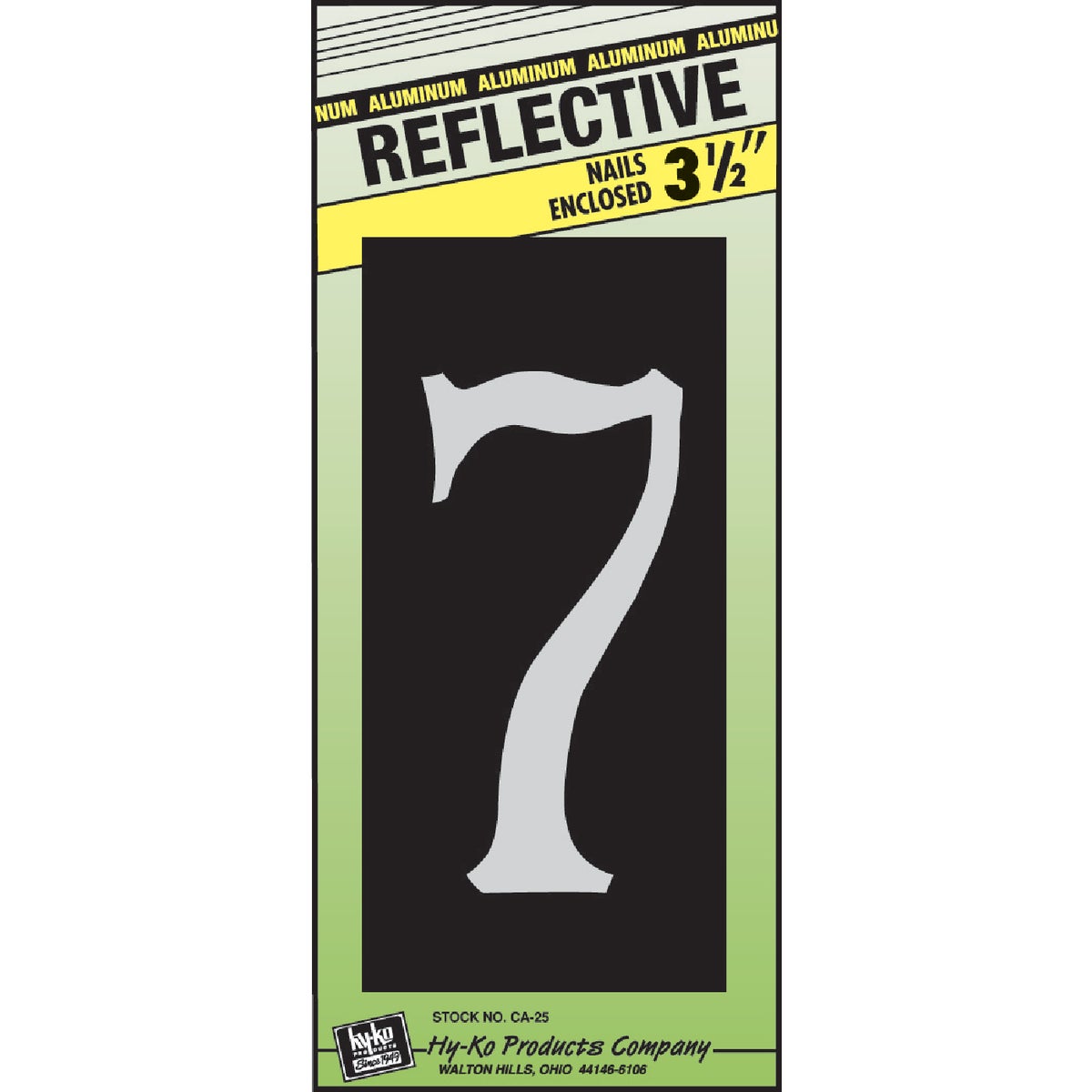 3-1/2" COLONIAL NUMBER 7 - CA-25/7 by Hy Ko Prods Co