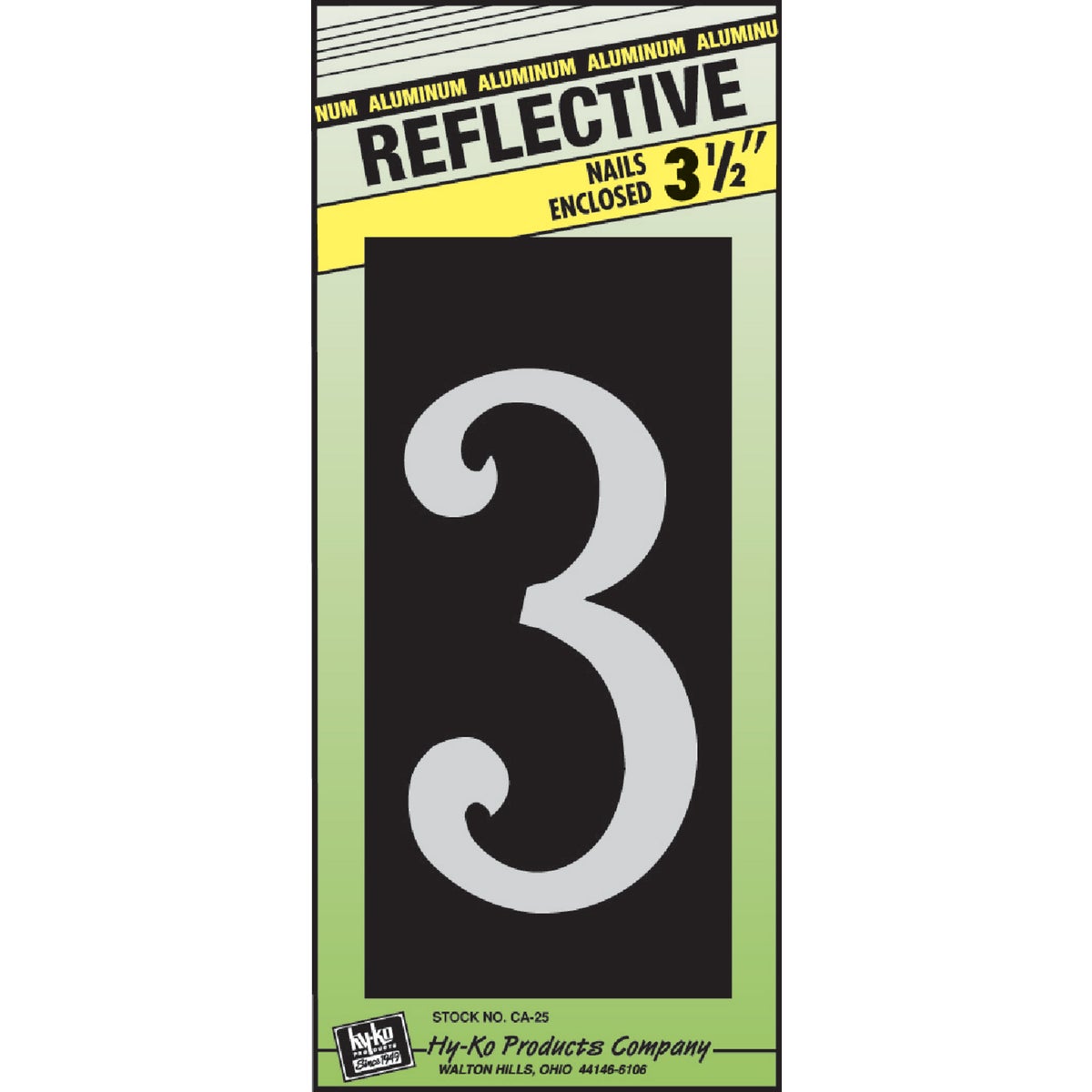 3-1/2" COLONIAL NUMBER 3 - CA-25/3 by Hy Ko Prods Co
