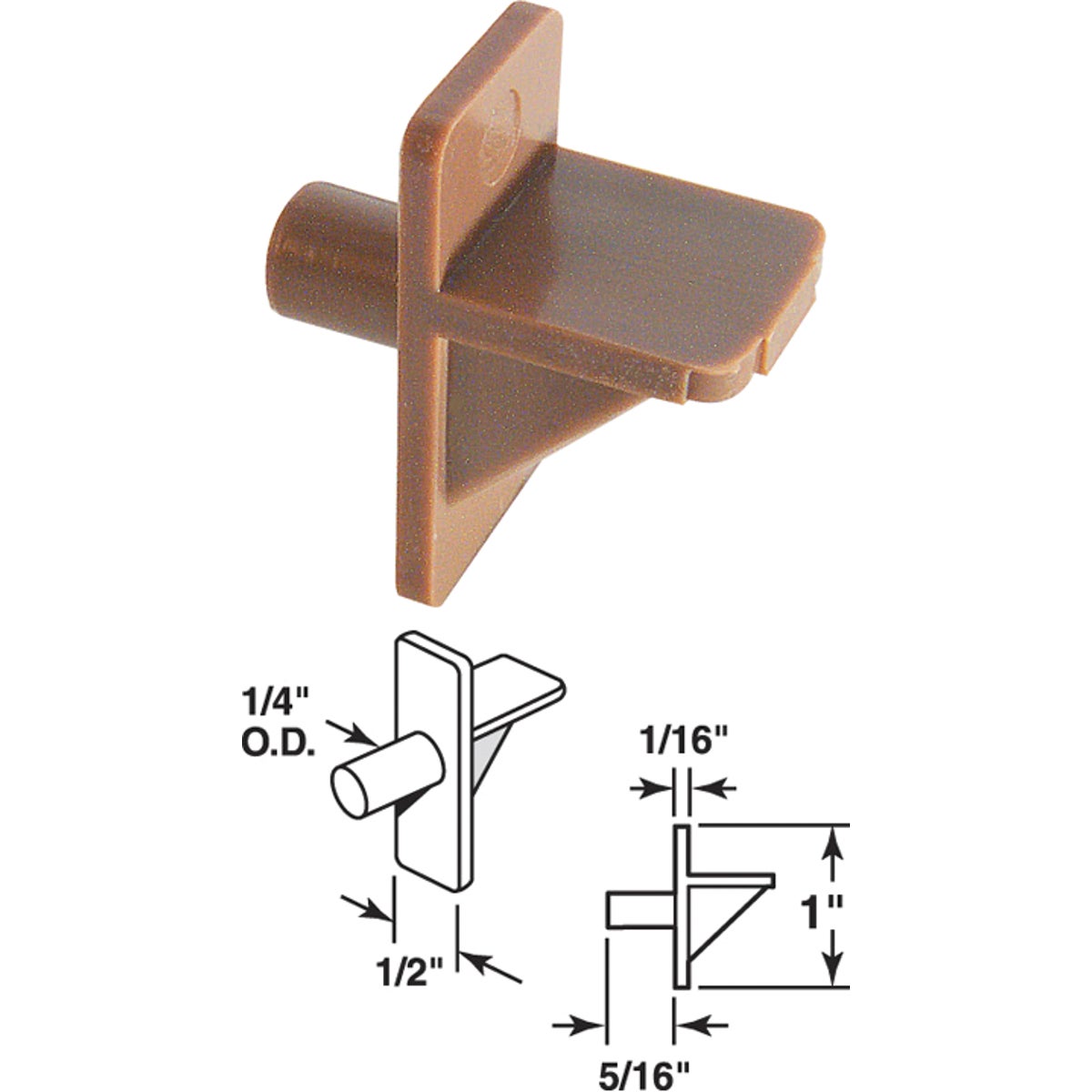 BRN SHELF SUPPORT - 241945 by Prime Line Products