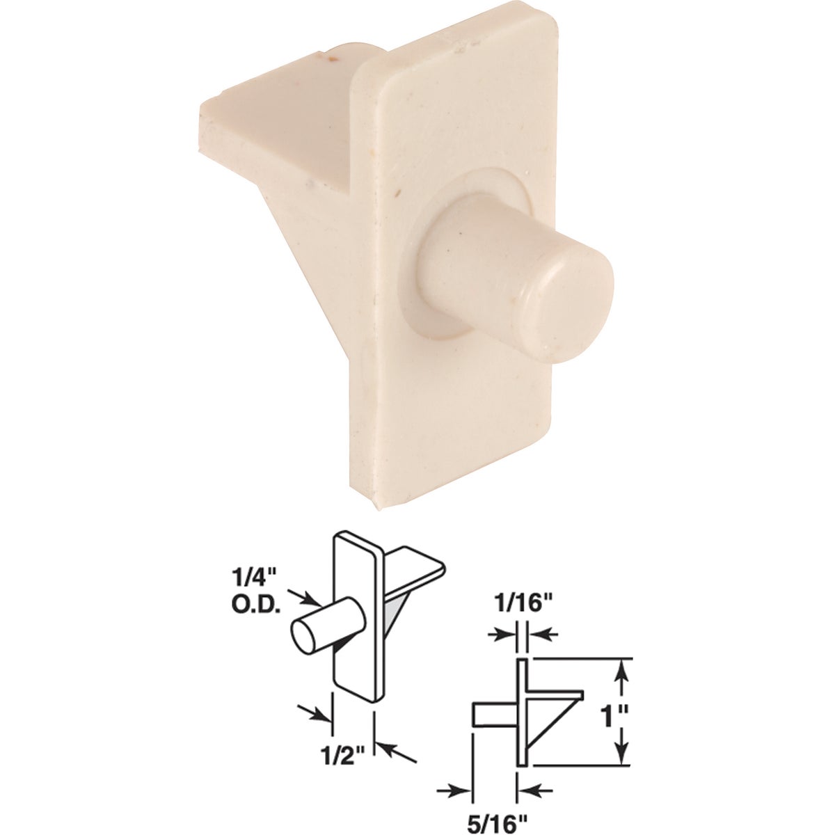 BEIGE SHELF SUPPORT - 242157 by Prime Line Products