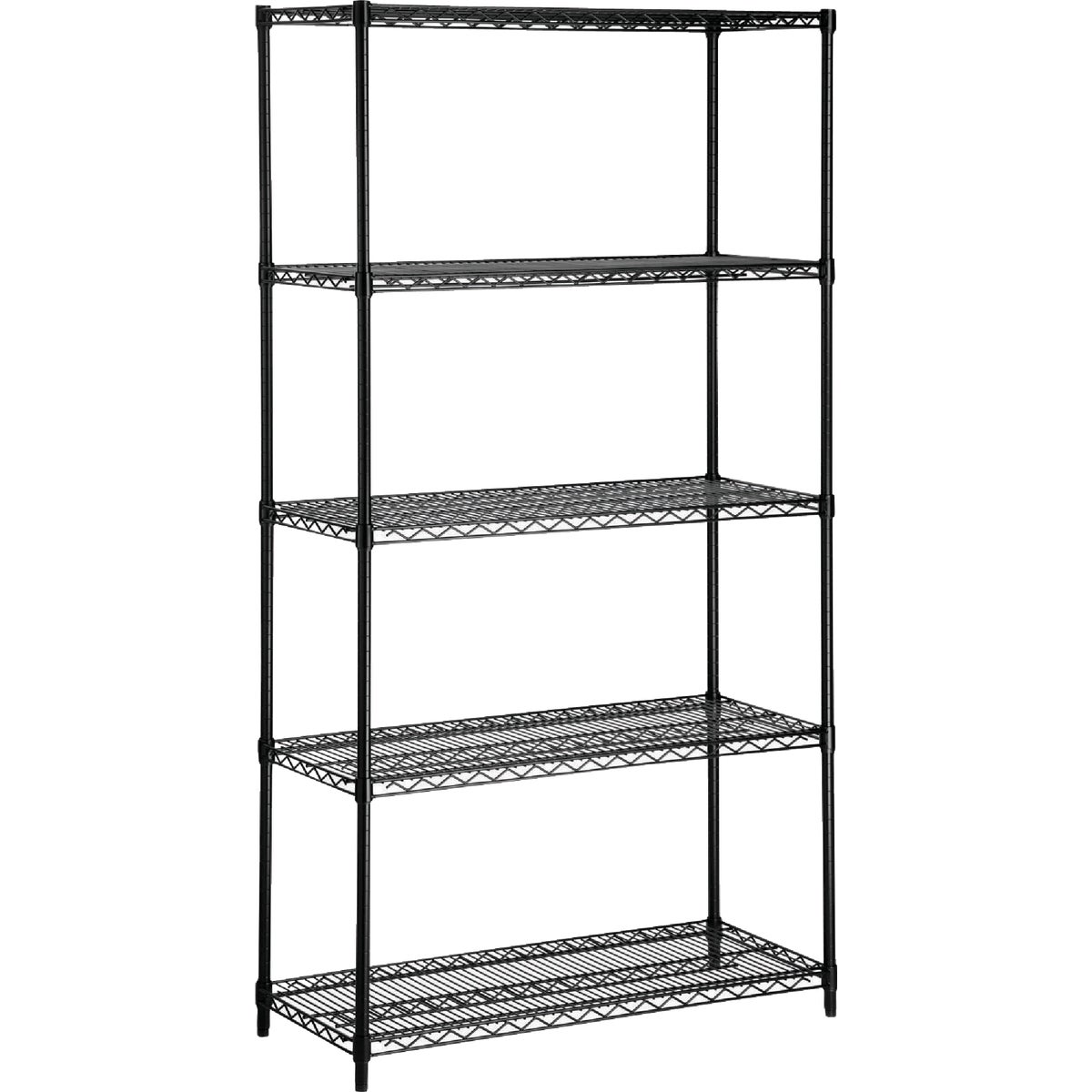 Black 5 Tier Shelf - SHF-01442 by Honey Can Do