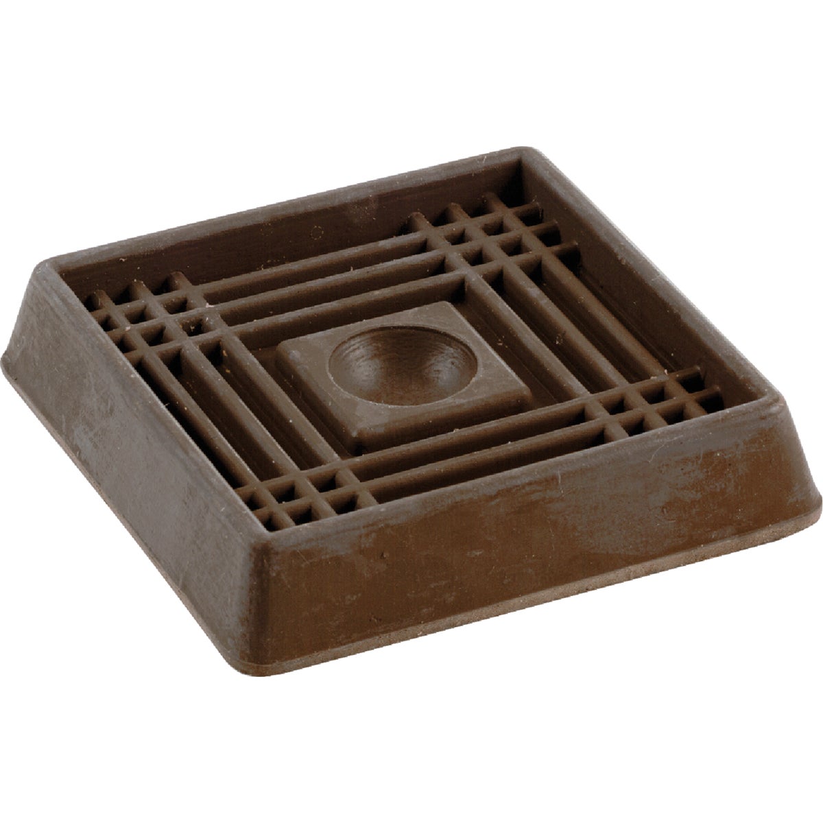2" BRN SQUARE CASTER CUP - 209899 by Shepherd Hardware