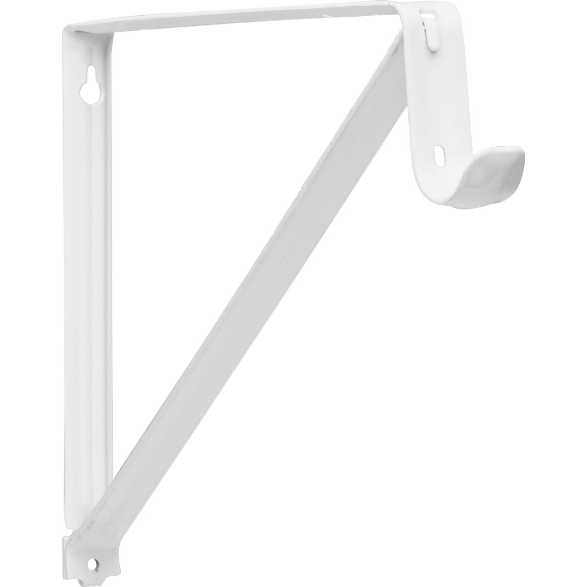 WHITE SHELF/ROD BRACKET - RP-0045-WT by Knape & Vogt Mfg Co