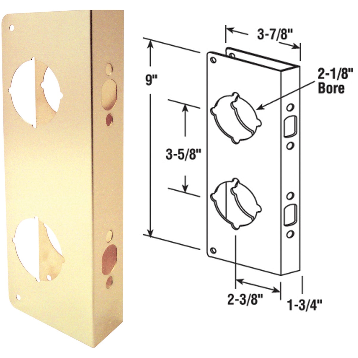 1-3/4 2-3/8 REINFORCER - U 9560 by Prime Line Products