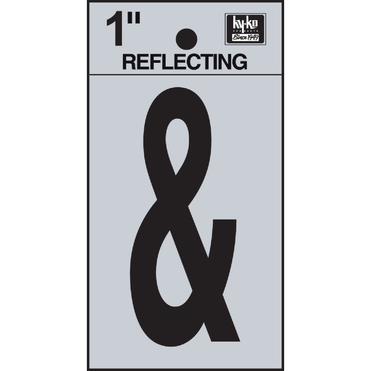 1" REFLECT AMPERSAND - RV15-AMPERSAND by Hy Ko Prods Co