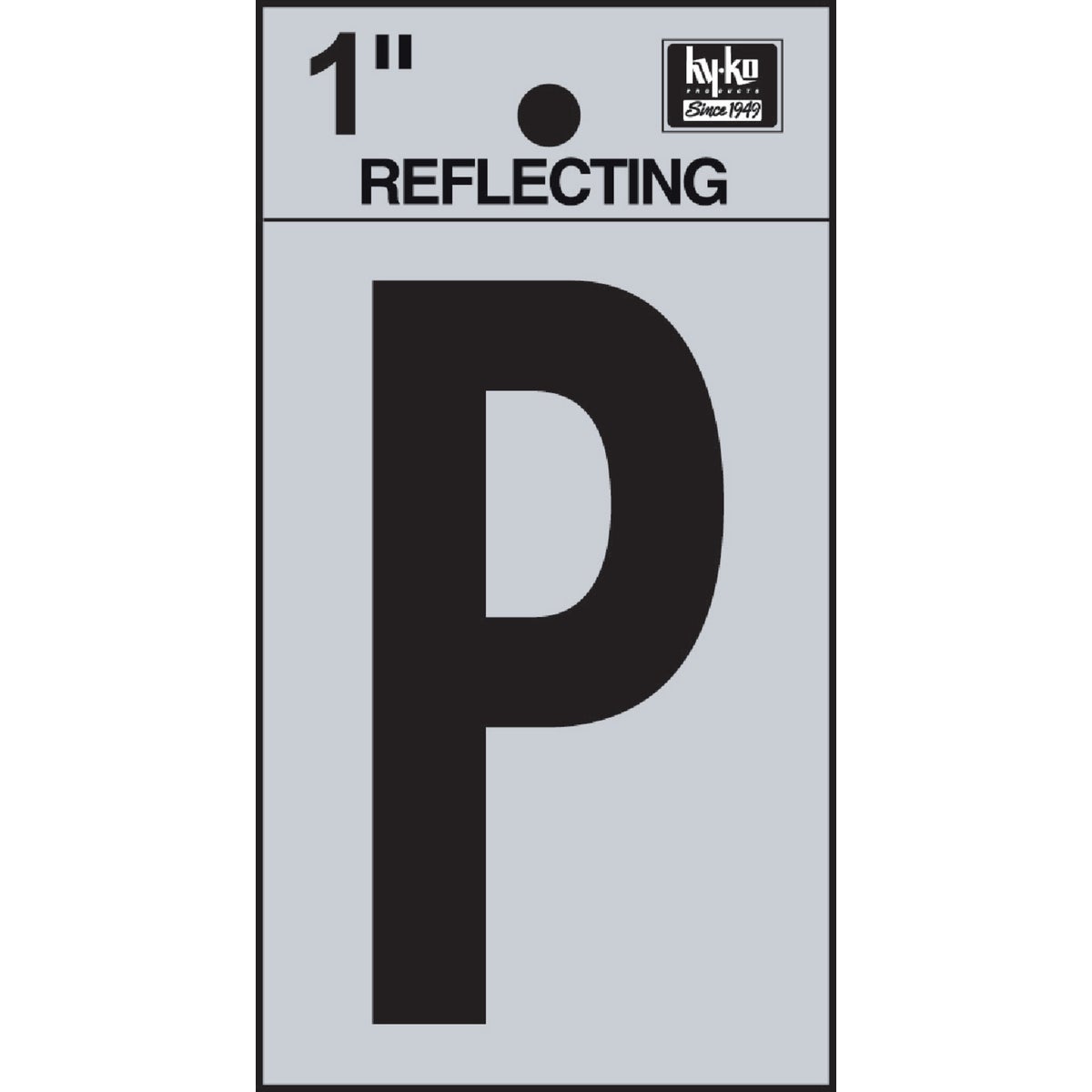 1" REFLECT LETTER P - RV15-P by Hy Ko Prods Co