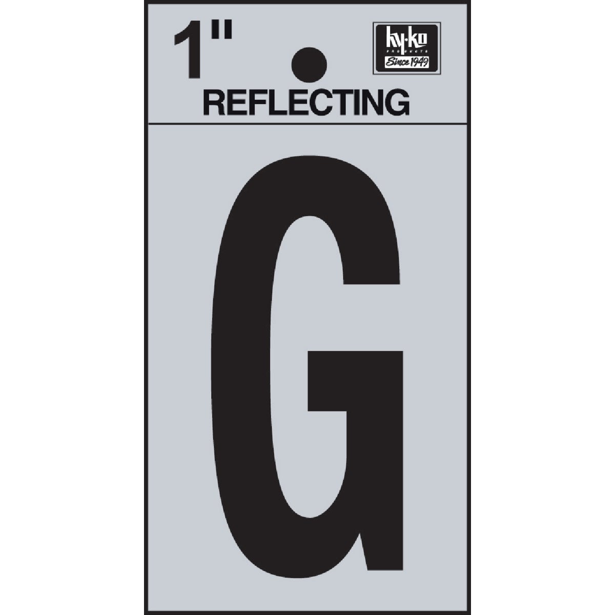 1" REFLECT LETTER G - RV15-G by Hy Ko Prods Co