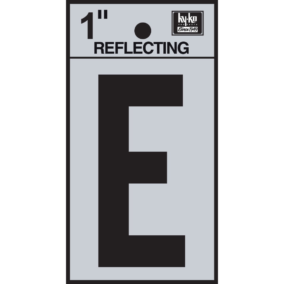 1" REFLECT LETTER E - RV15-E by Hy Ko Prods Co