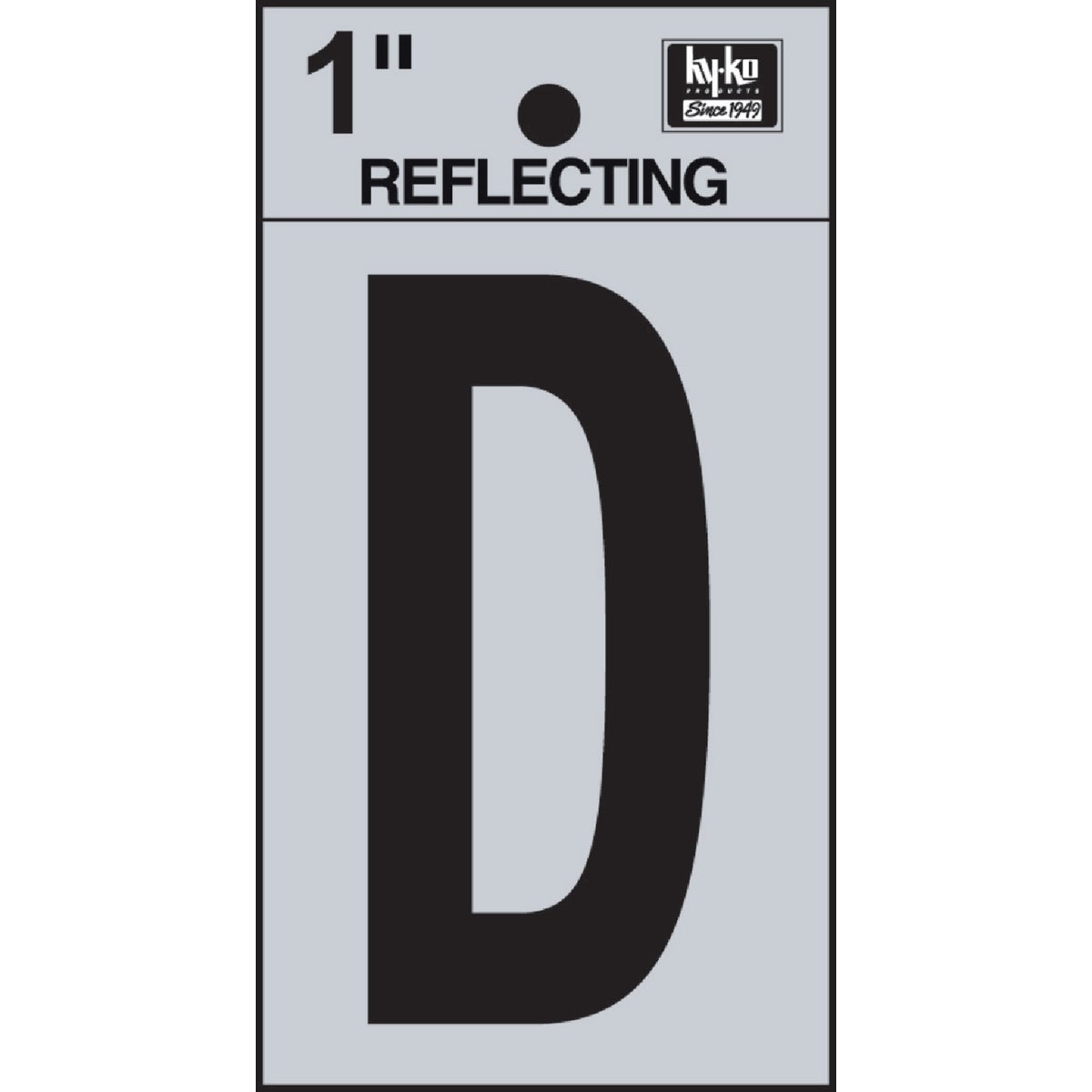 1" REFLECT LETTER D - RV15-D by Hy Ko Prods Co