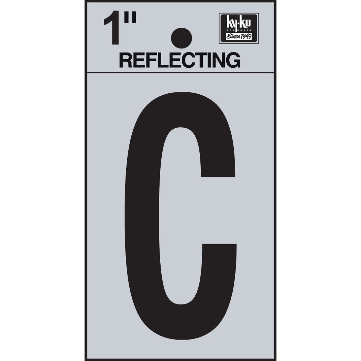 1" REFLECT LETTER C - RV15-C by Hy Ko Prods Co