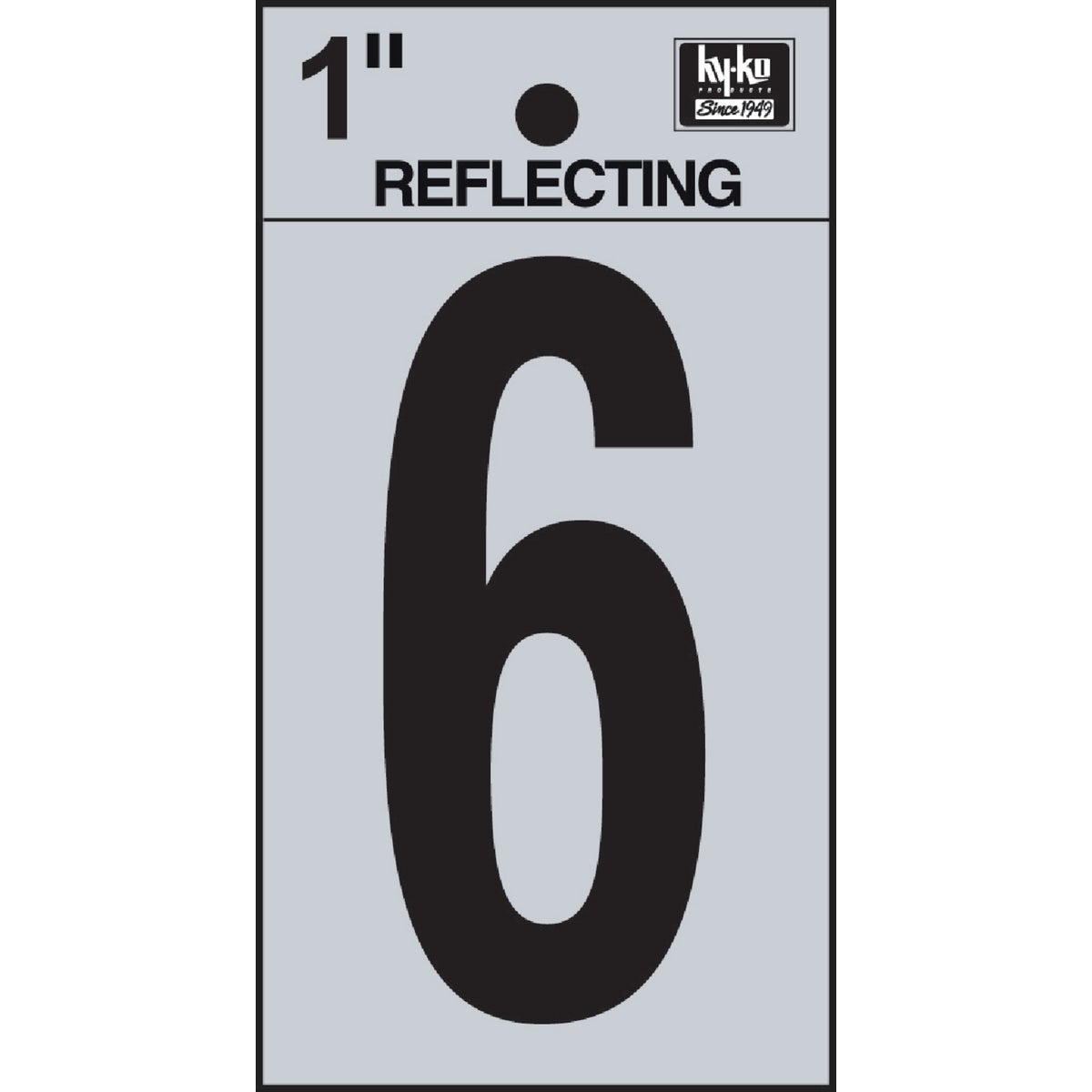1" REFLECT NUMBER 6 - RV15-6 by Hy Ko Prods Co