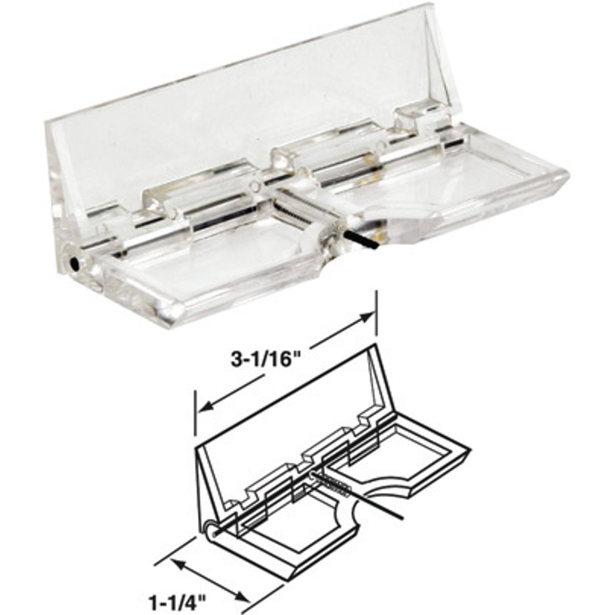 2PK SECURITY FLIP LOCK - U 9842 by Prime Line Products