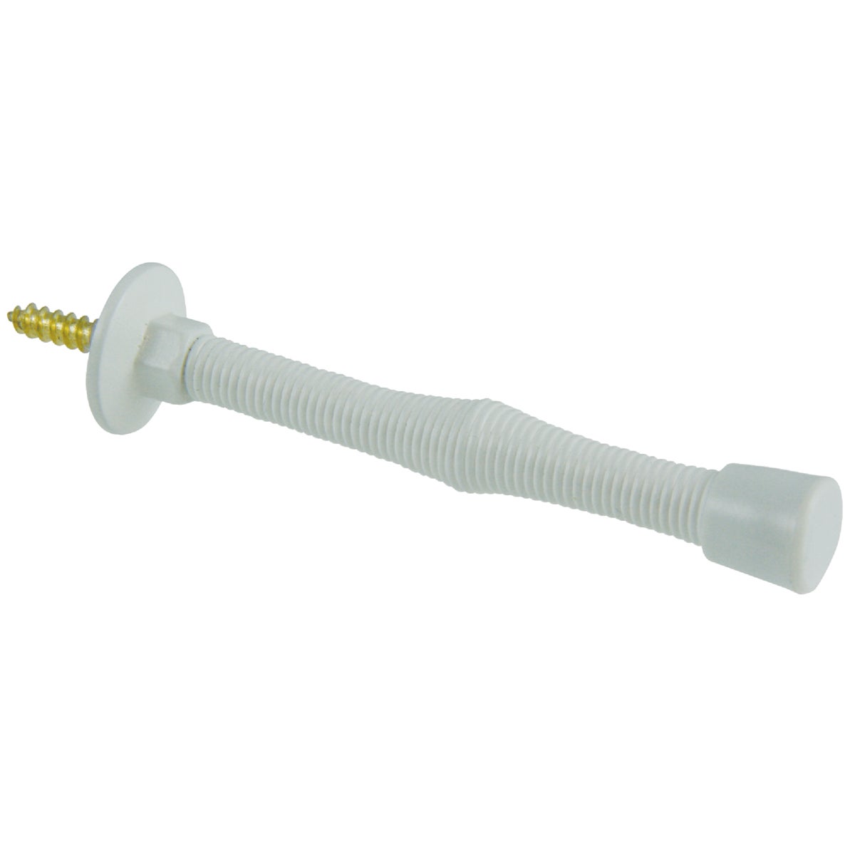 3" WHT SPRING DOOR STOP - 61706 by Ultra Hardware