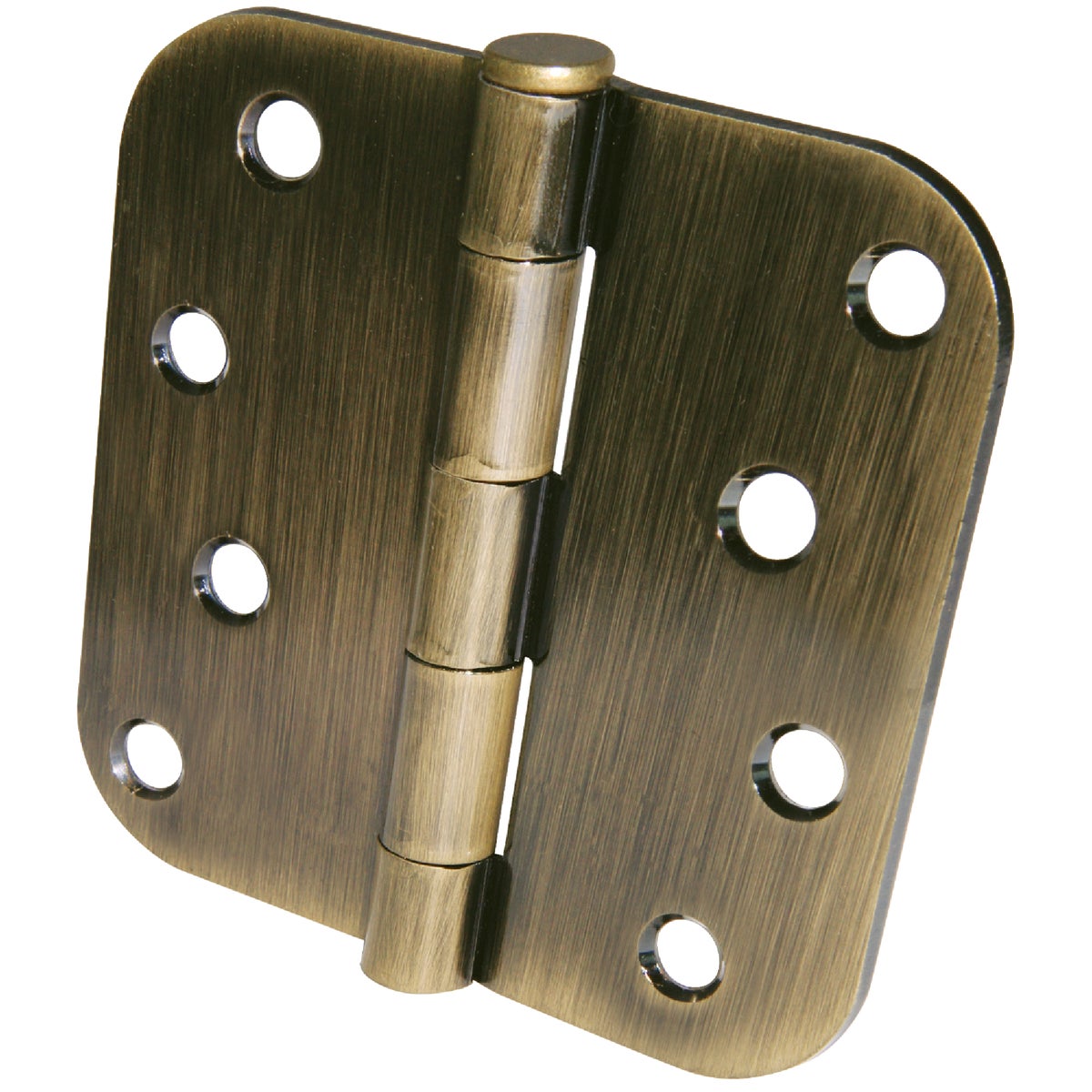 4" 5/8" RAD AB 3PK HINGE - 61753 by Ultra Hardware