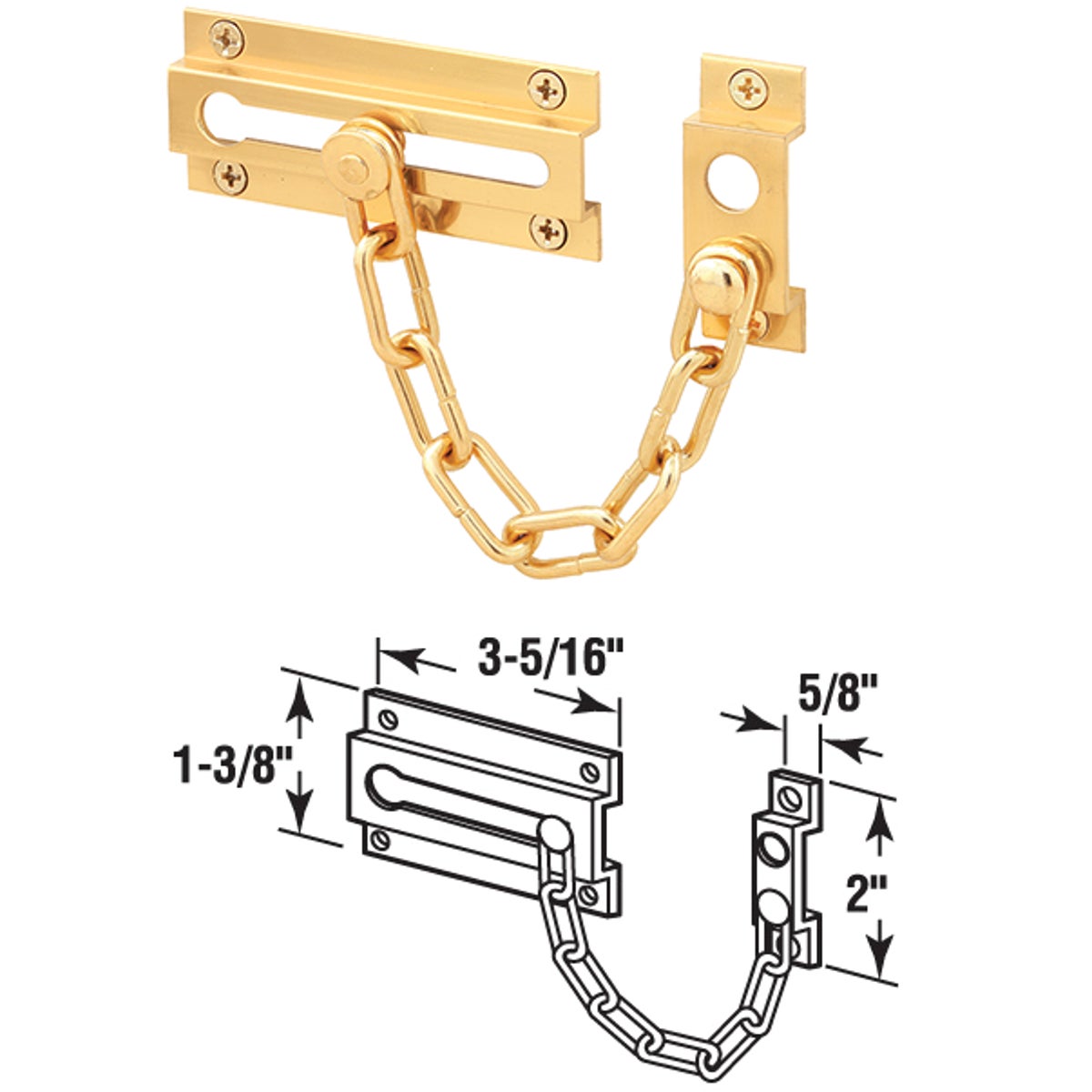 BRS DOOR GUARD - U 9907 by Prime Line Products
