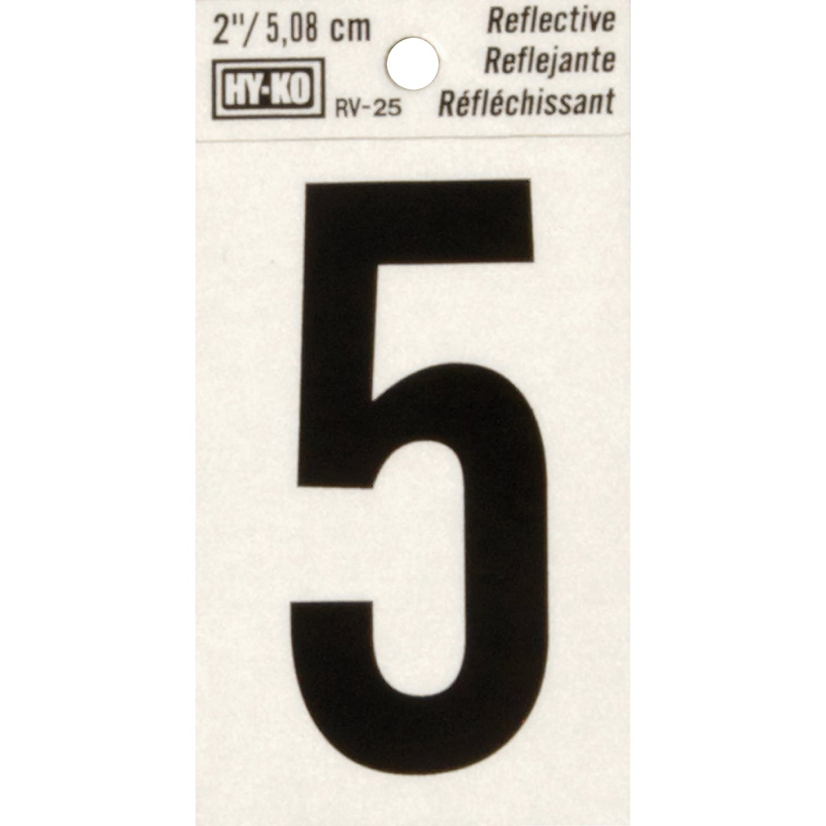 2" REFLECT NUMBER 5 - RV-25/5 by Hy Ko Prods Co