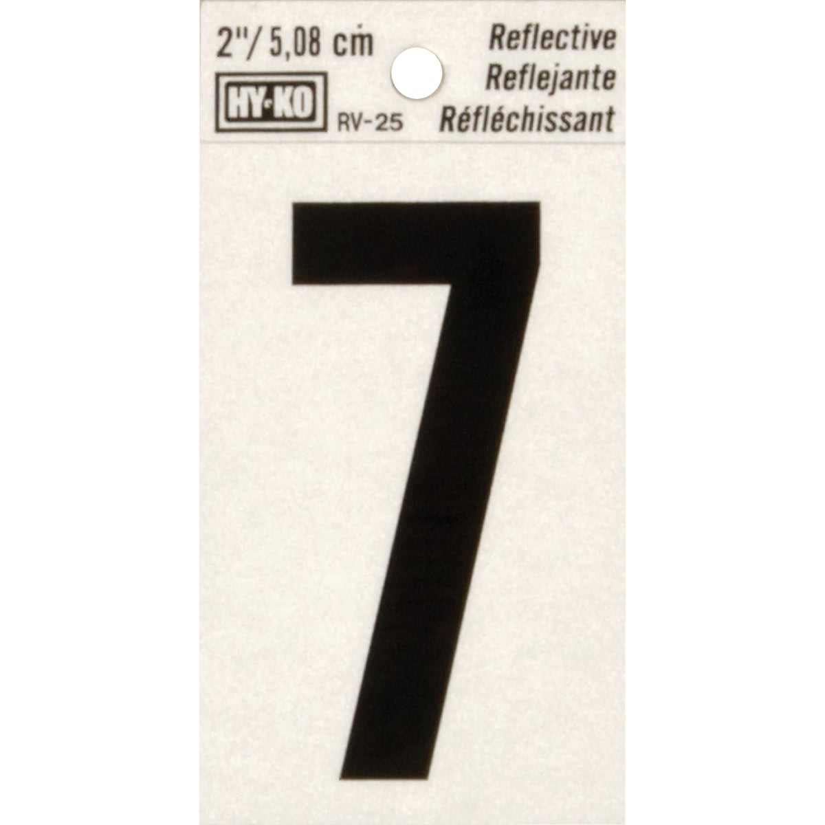 2" REFLECT NUMBER 7 - RV-25/7 by Hy Ko Prods Co