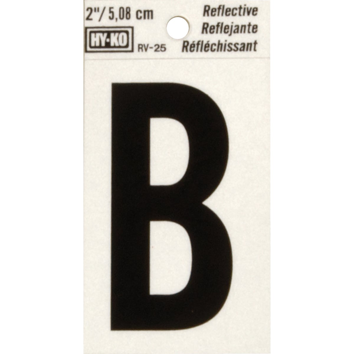 2" REFLECT LETTER B - RV-25/B by Hy Ko Prods Co
