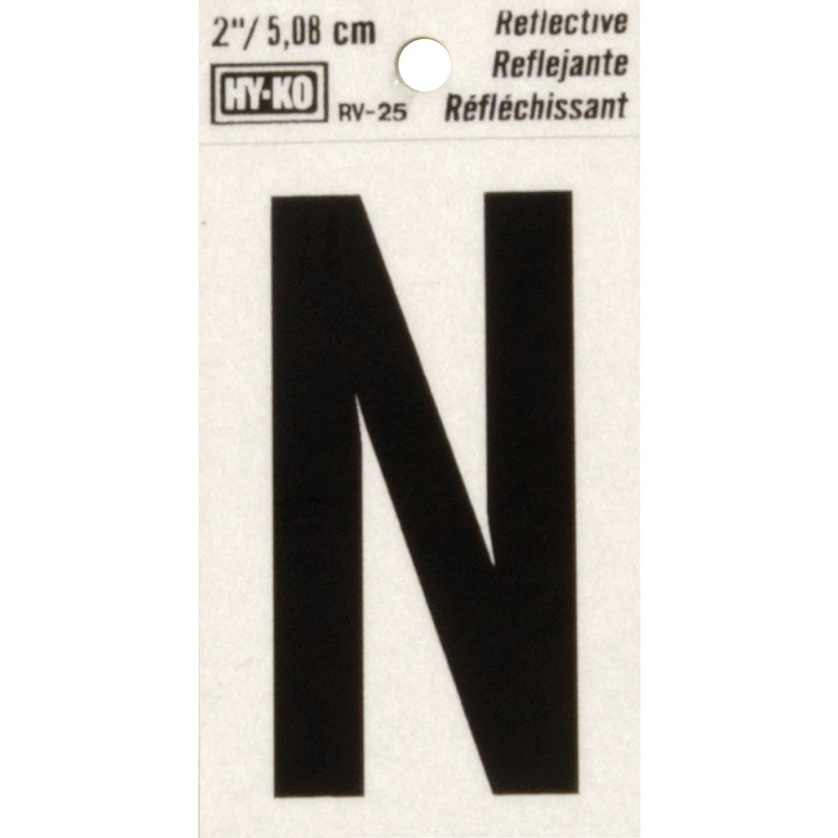 2" REFLECT LETTER N - RV-25/N by Hy Ko Prods Co