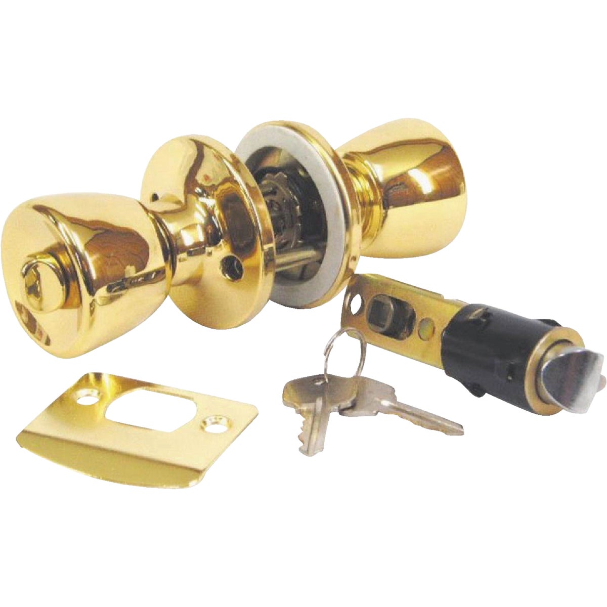 PB MOBILE HOM ENTRY LOCK - D-099B by U S Hardware