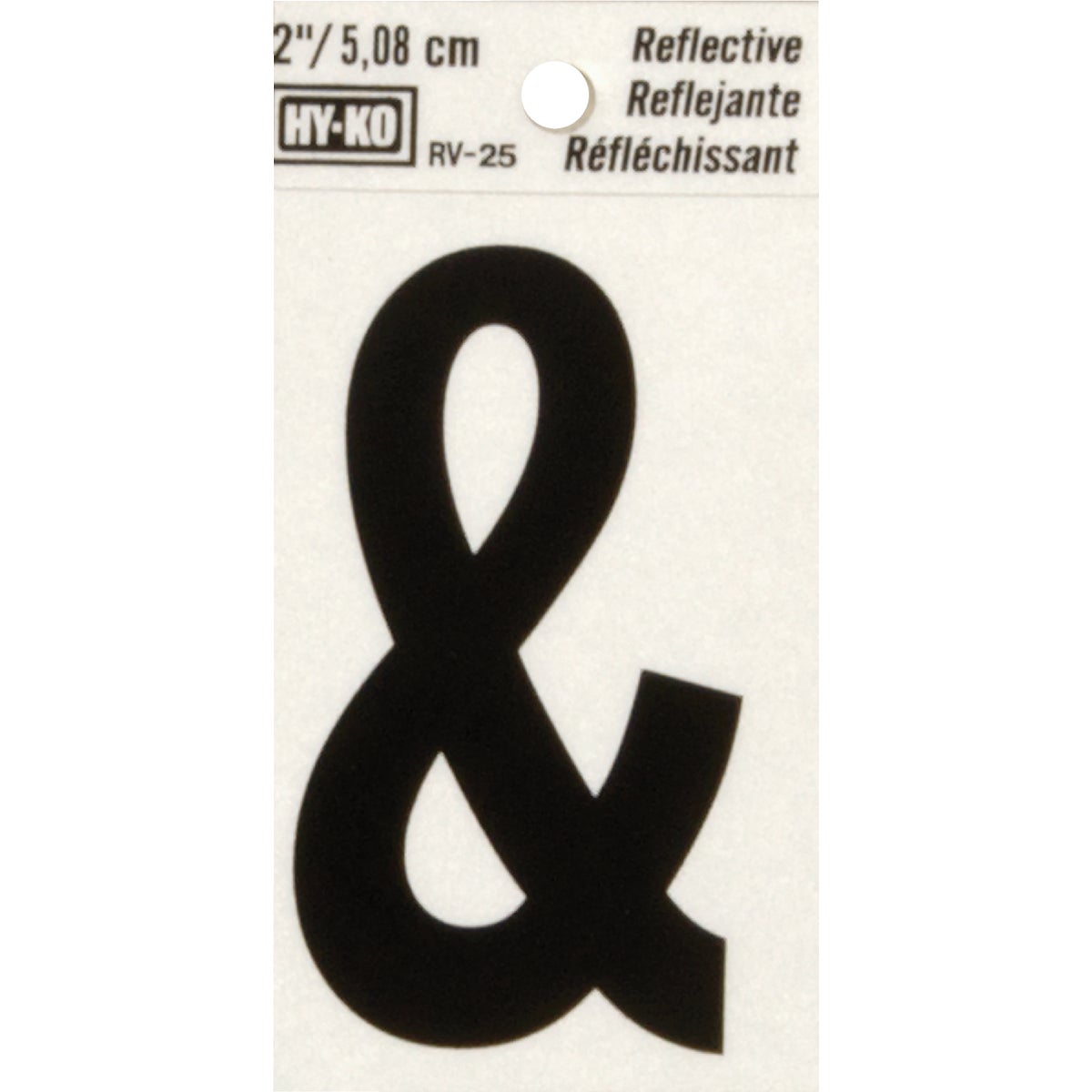 2" REFLECT AMPERSAND - RV-25/& by Hy Ko Prods Co